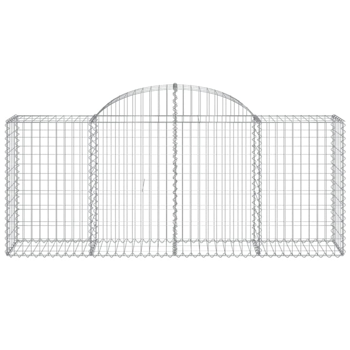 Schanskorven 12 st gewelfd 200x50x80/100 cm ijzer