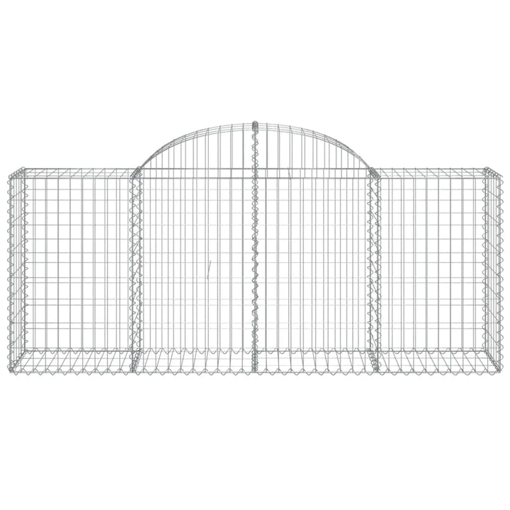 Schanskorven 25 st gewelfd 200x50x80/100 cm ijzer