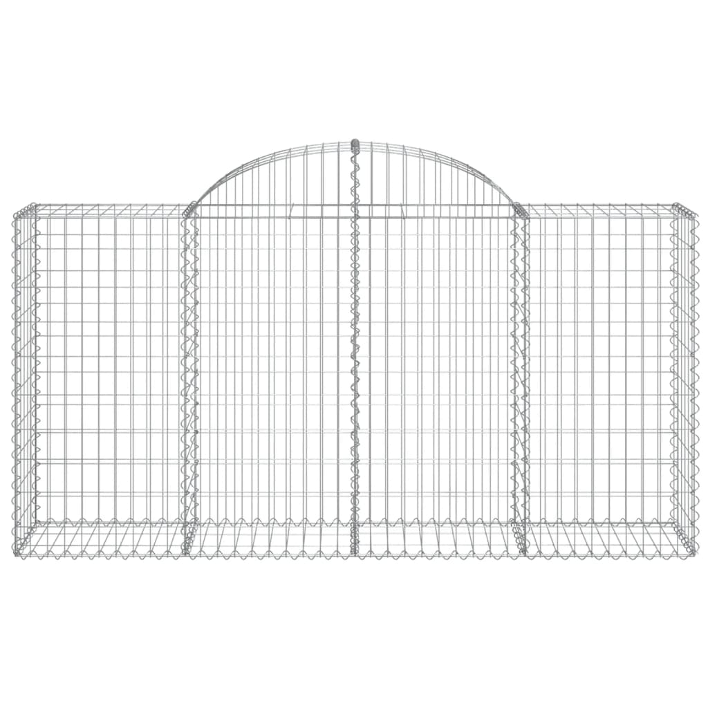 Schanskorven 4 st gewelfd 200x50x100/120 cm ijzer