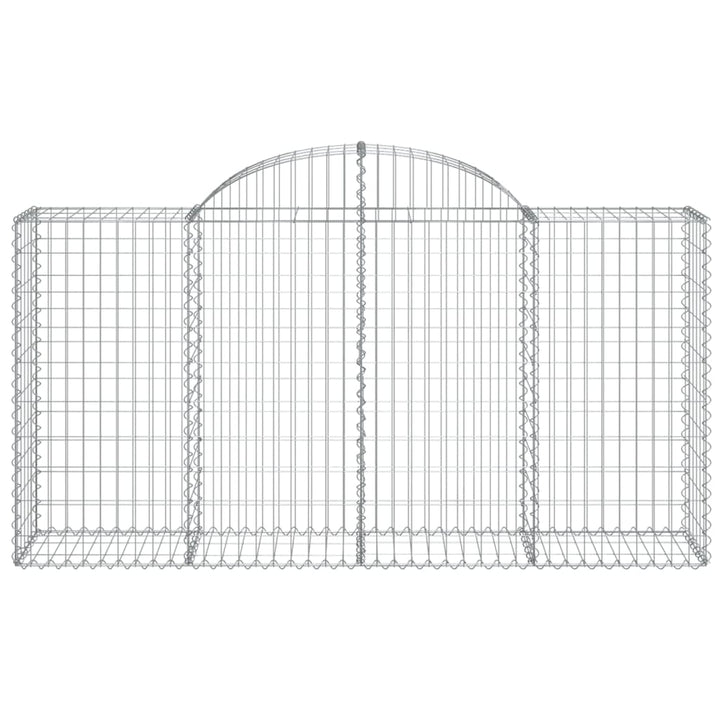 Schanskorven 5 st gewelfd 200x50x100/120 cm ijzer