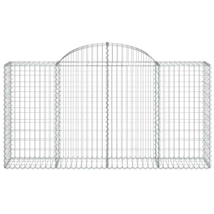 Schanskorven 7 st gewelfd 200x50x100/120 cm ijzer