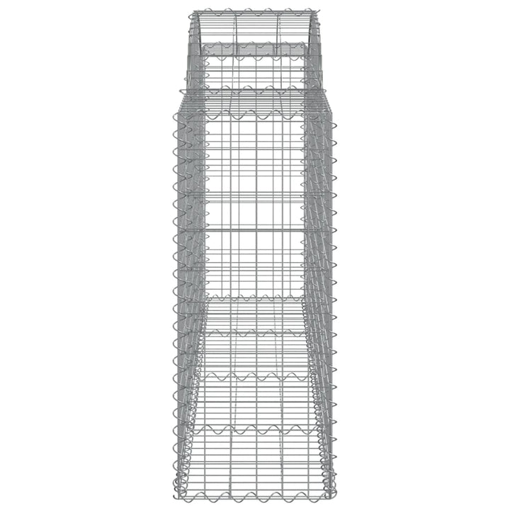 Schanskorven 15 st gewelfd 200x50x100/120 cm ijzer