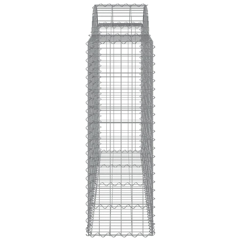 Schanskorven 2 st gewelfd 200x50x120/140 cm ijzer