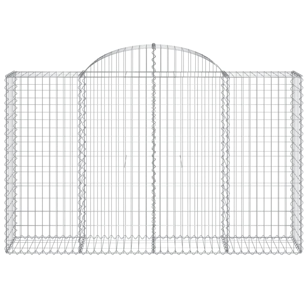 Schanskorven 5 st gewelfd 200x50x120/140 cm ijzer