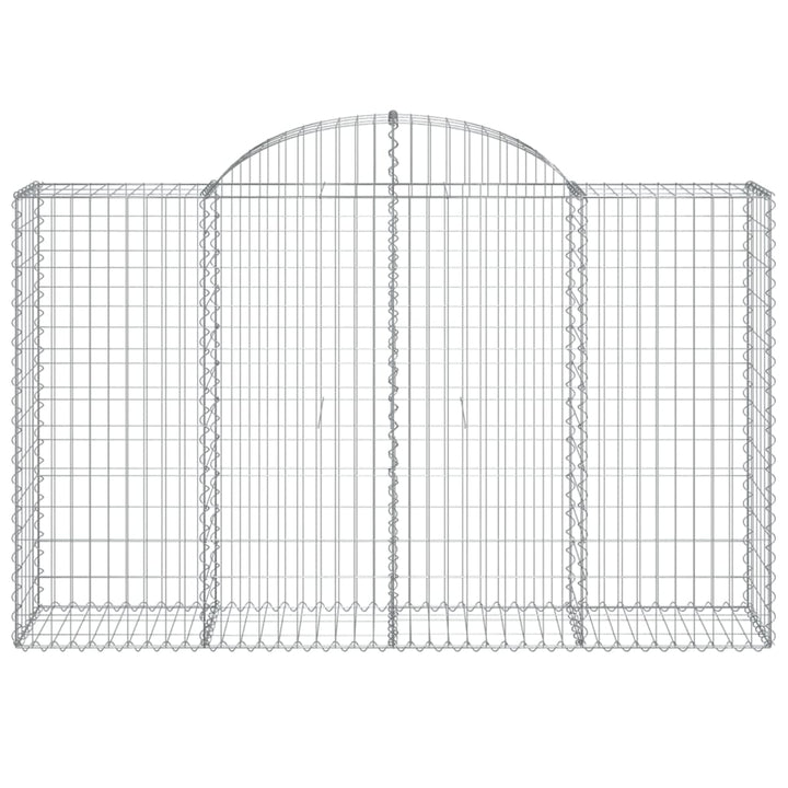 Schanskorven 6 st gewelfd 200x50x120/140 cm ijzer