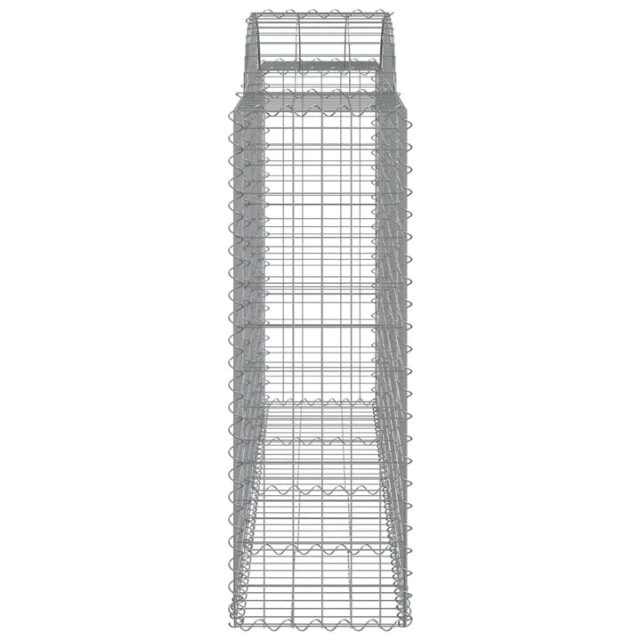 Schanskorven 9 st gewelfd 200x50x120/140 cm ijzer