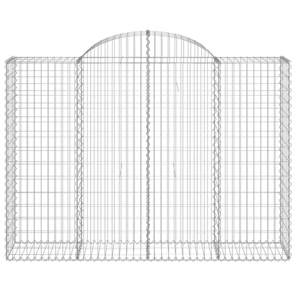 Schanskorven 5 st gewelfd 200x50x140/160 cm ijzer