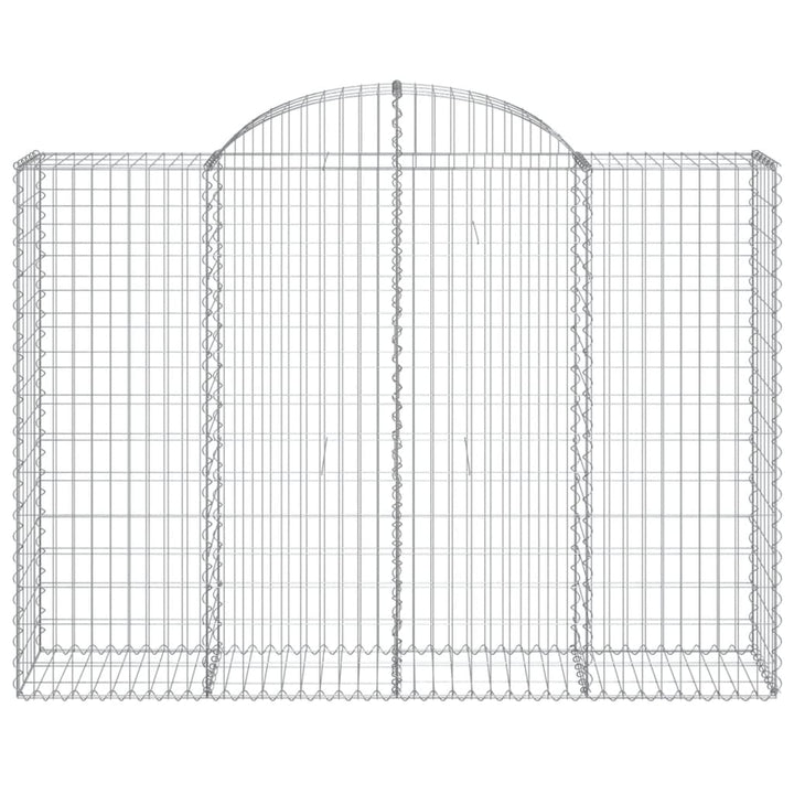 Schanskorven 5 st gewelfd 200x50x140/160 cm ijzer