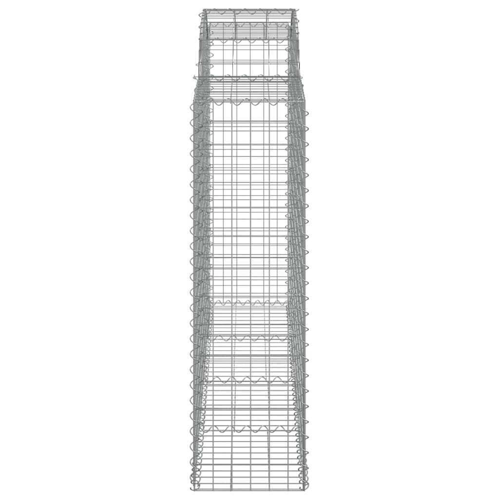 Schanskorven 6 st gewelfd 200x50x140/160 cm ijzer