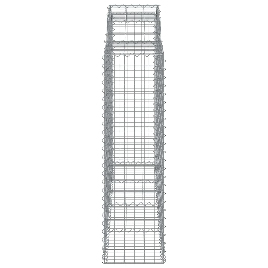 Schanskorven 9 st gewelfd 200x50x140/160 cm ijzer