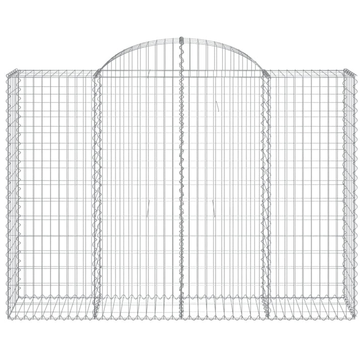 Schanskorven 13 st gewelfd 200x50x140/160 cm ijzer