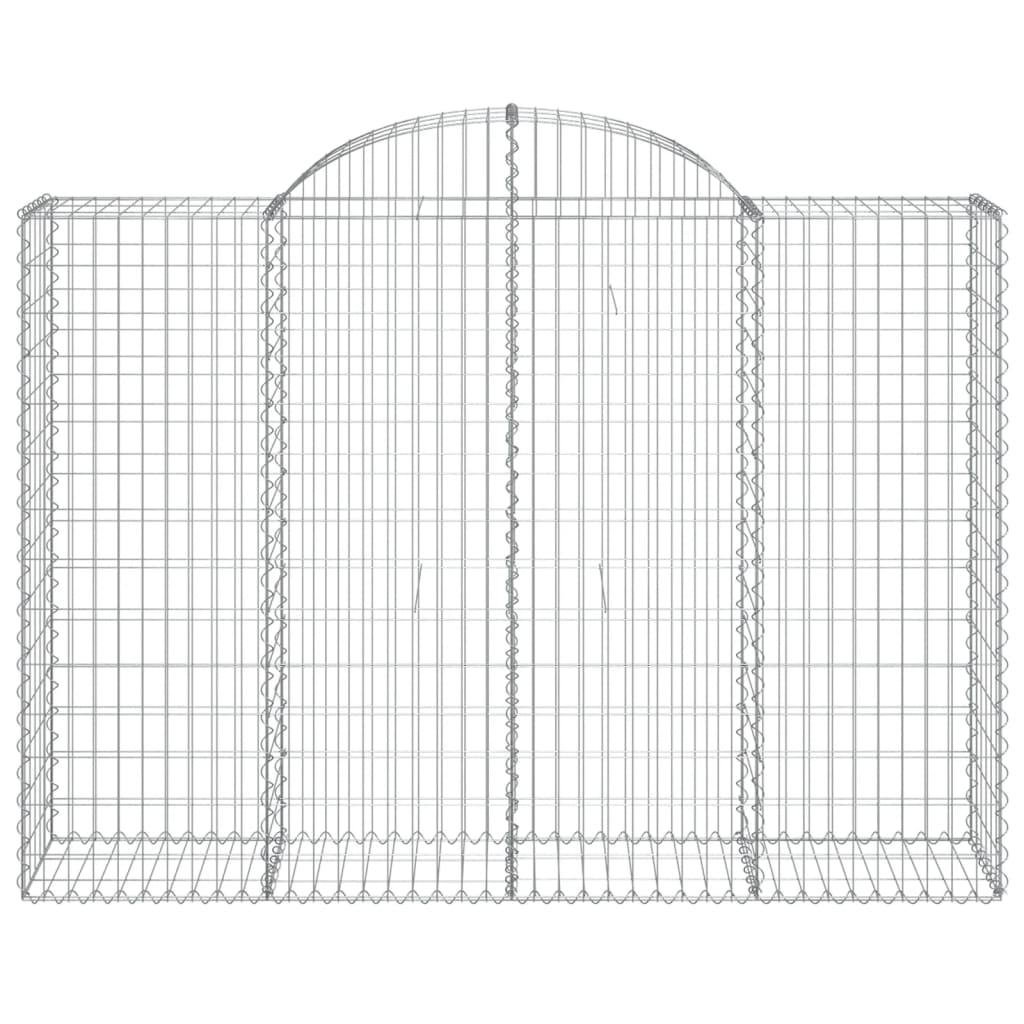 Schanskorven 14 st gewelfd 200x50x140/160 cm ijzer