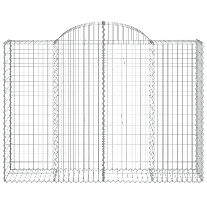 Schanskorven 14 st gewelfd 200x50x140/160 cm ijzer