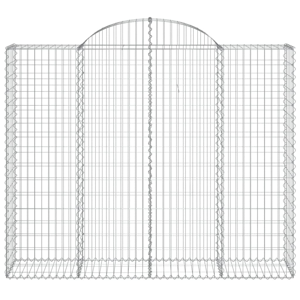 Schanskorven 5 st gewelfd 200x50x160/180 cm ijzer