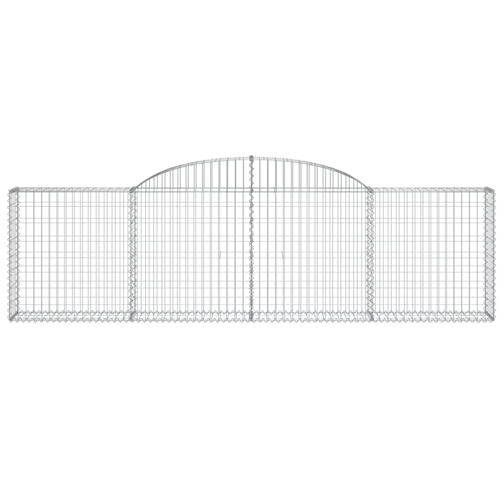 Schanskorven 10 st gewelfd 300x30x80/100 cm ijzer