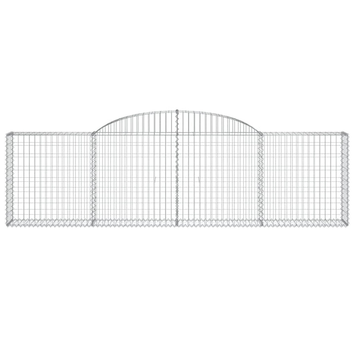 Schanskorven 10 st gewelfd 300x30x80/100 cm ijzer