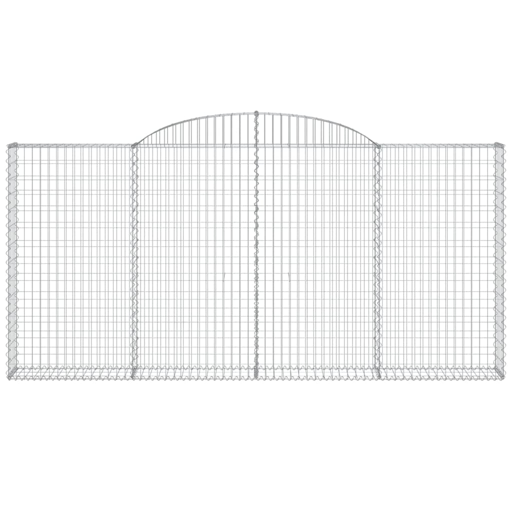 Schanskorven 3 st gewelfd 300x30x140/160 cm ijzer