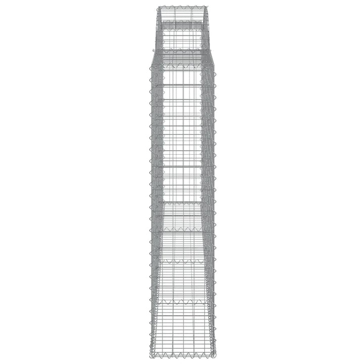 Schanskorven 7 st gewelfd 300x30x140/160 cm ijzer