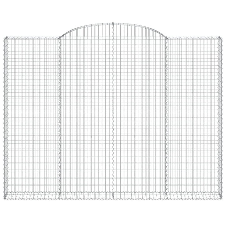 Schanskorven 3 st gewelfd 300x30x220/240 cm ijzer