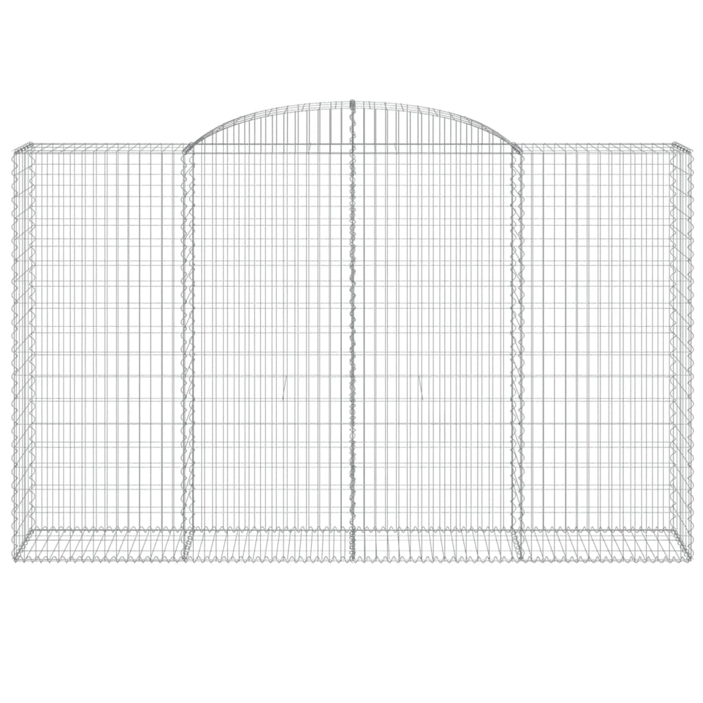 Schanskorven 2 st gewelfd 300x50x180/200 cm ijzer