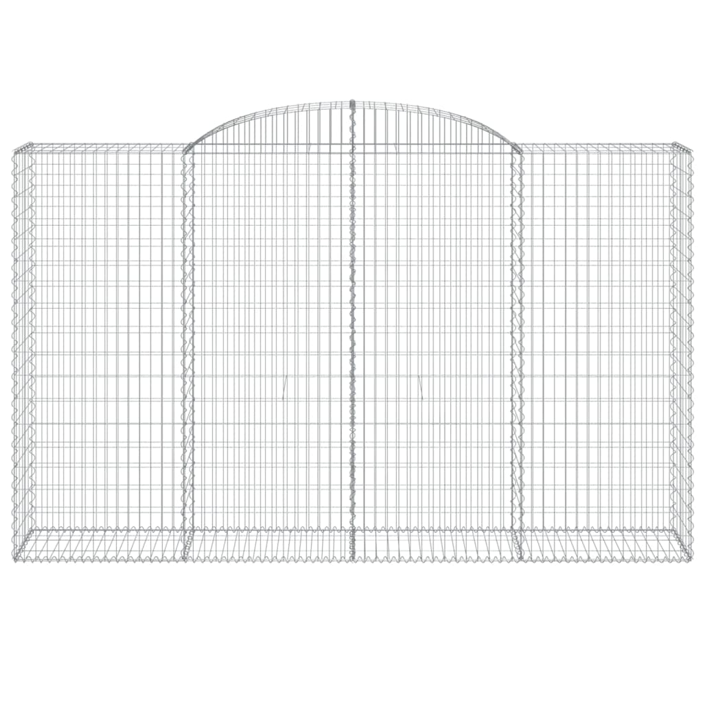 Schanskorven 4 st gewelfd 300x50x180/200 cm ijzer