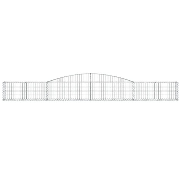 Schanskorven 3 st gewelfd 400x30x40/60 cm ijzer