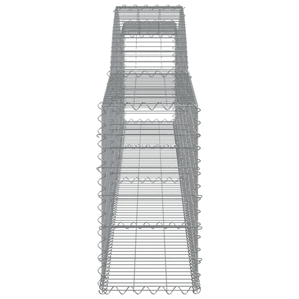 Schanskorven 4 st gewelfd 400x30x60/80 cm ijzer