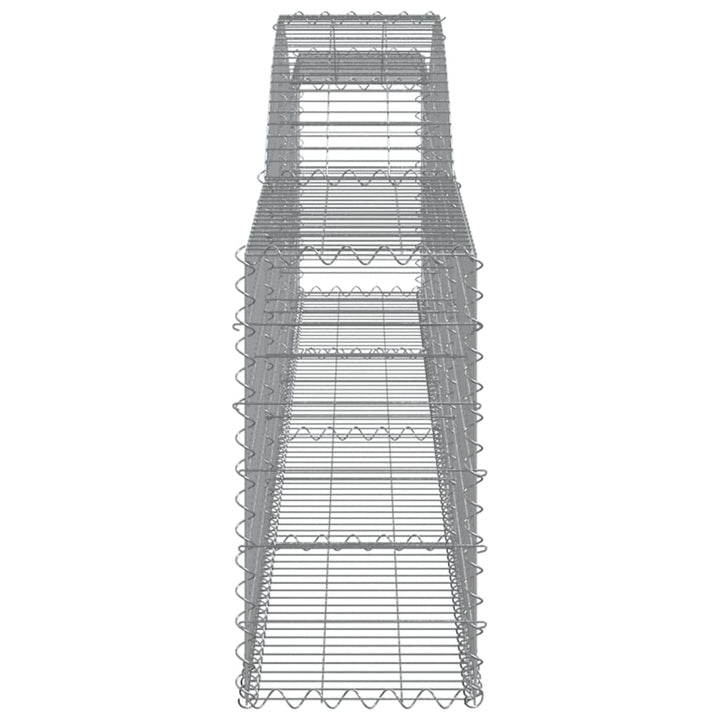 Schanskorven 4 st gewelfd 400x30x60/80 cm ijzer