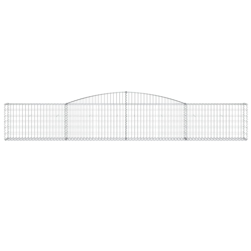 Schanskorven 5 st gewelfd 400x30x60/80 cm ijzer