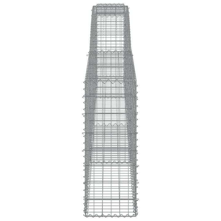 Schanskorven 3 st gewelfd 400x30x80/100 cm ijzer