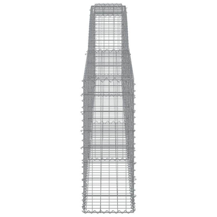 Schanskorven 6 st gewelfd 400x30x80/100 cm ijzer