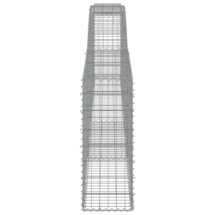 Schanskorven 10 st gewelfd 400x30x80/100 cm ijzer