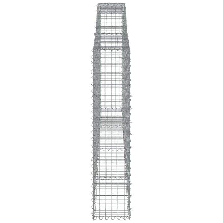 Schanskorven 5 st gewelfd 400x30x140/160 cm ijzer