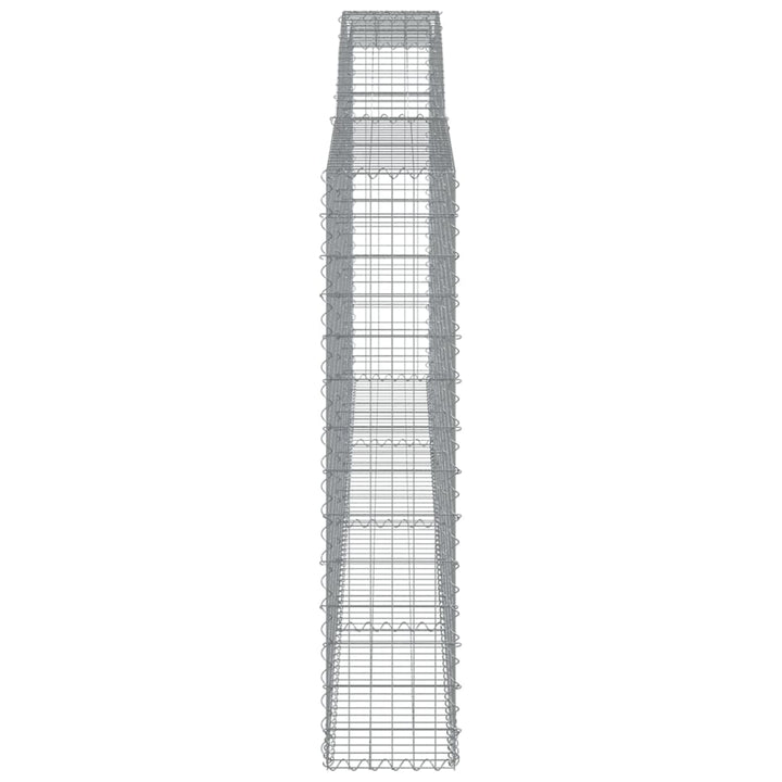 Schanskorven 8 st gewelfd 400x30x140/160 cm ijzer