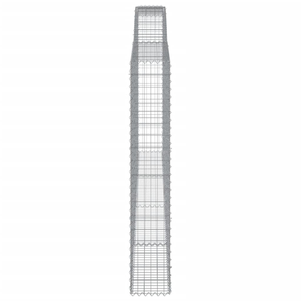 Schanskorven 2 st gewelfd 400x30x180/200 cm ijzer