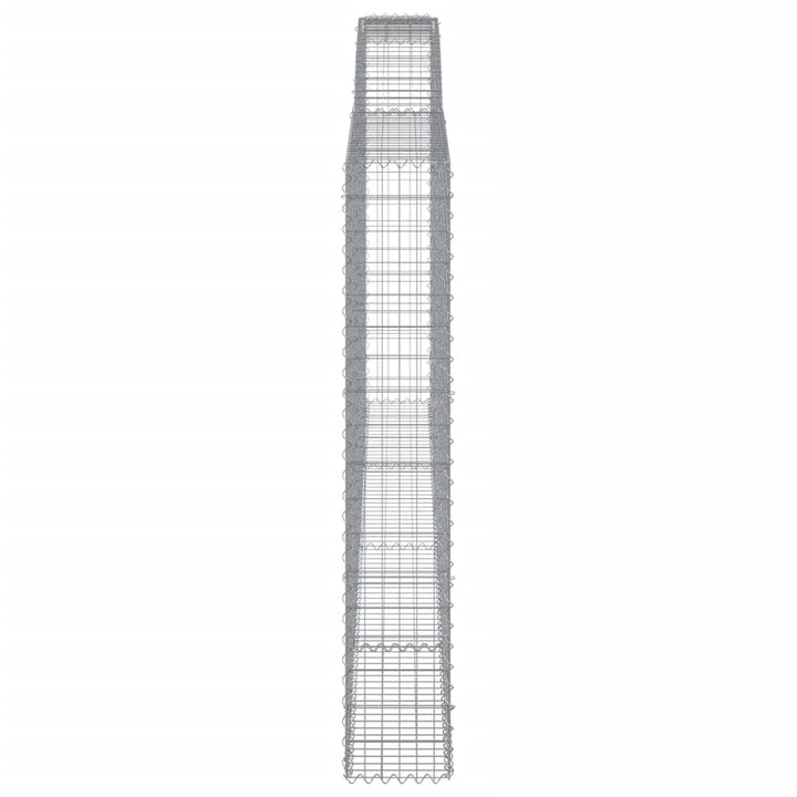 Schanskorven 2 st gewelfd 400x30x180/200 cm ijzer