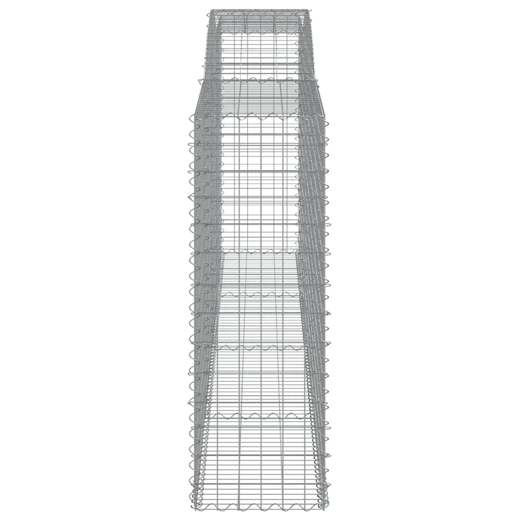 Schanskorven 4 st gewelfd 400x50x140/160 cm ijzer