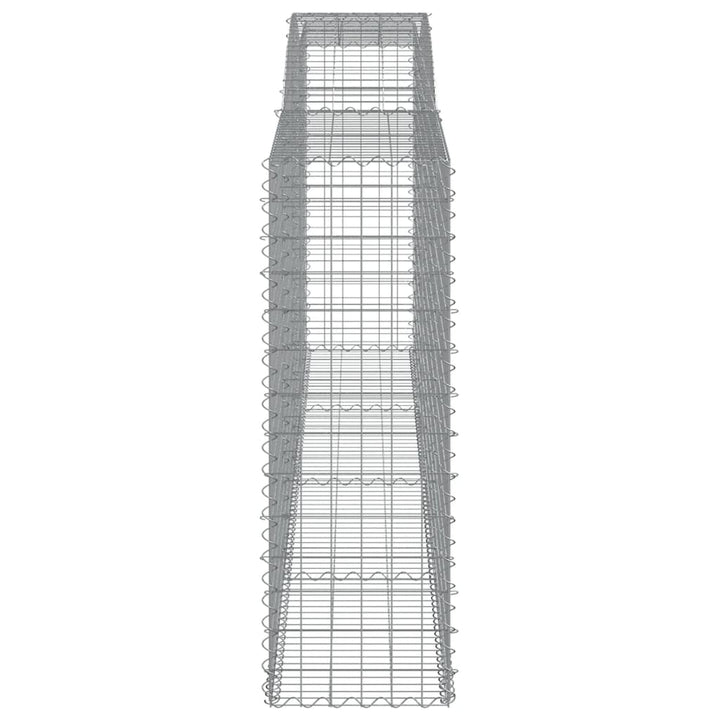 Schanskorven 4 st gewelfd 400x50x140/160 cm ijzer