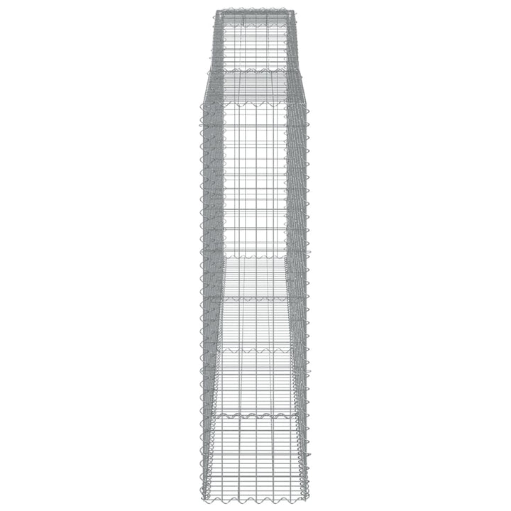 Schanskorven 2 st gewelfd 400x50x180/200 cm ijzer