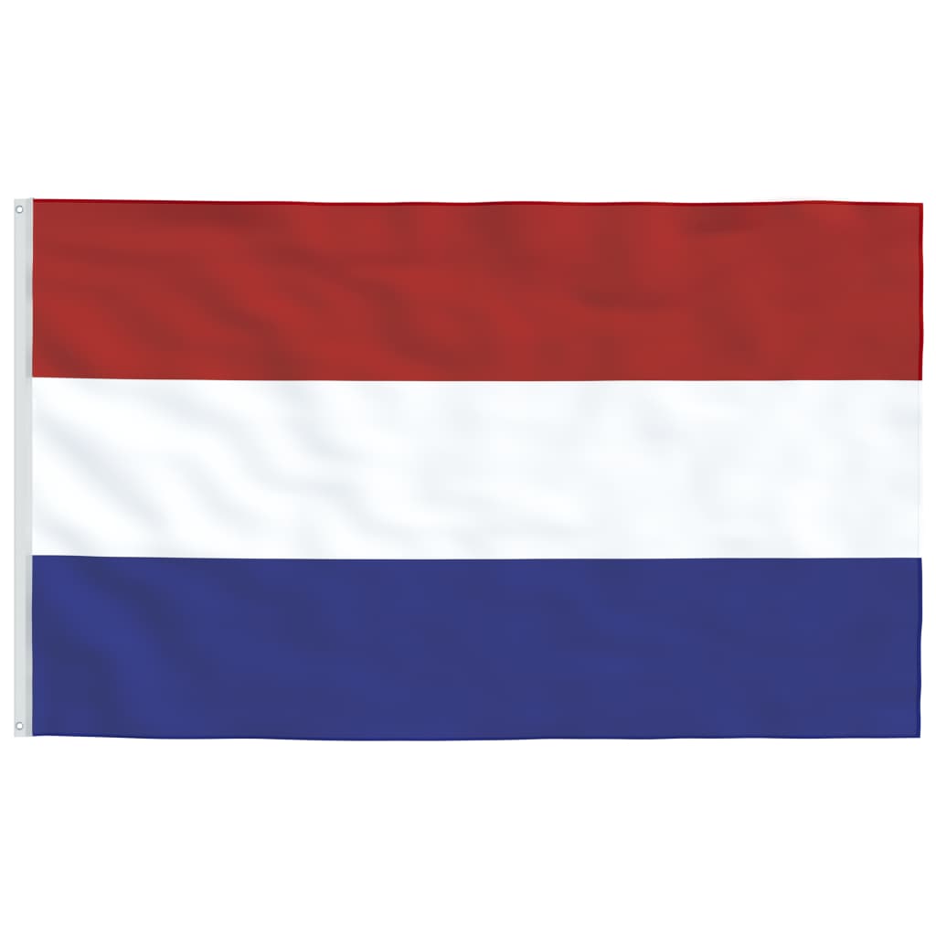 Vlag met vlaggenmast Nederland 6,23 m aluminium