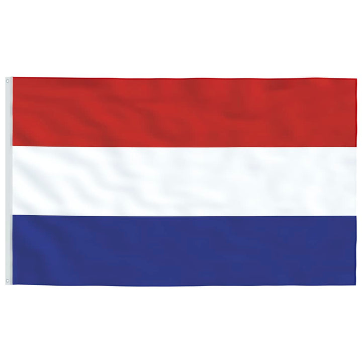 Vlag met vlaggenmast Nederland 6,23 m aluminium