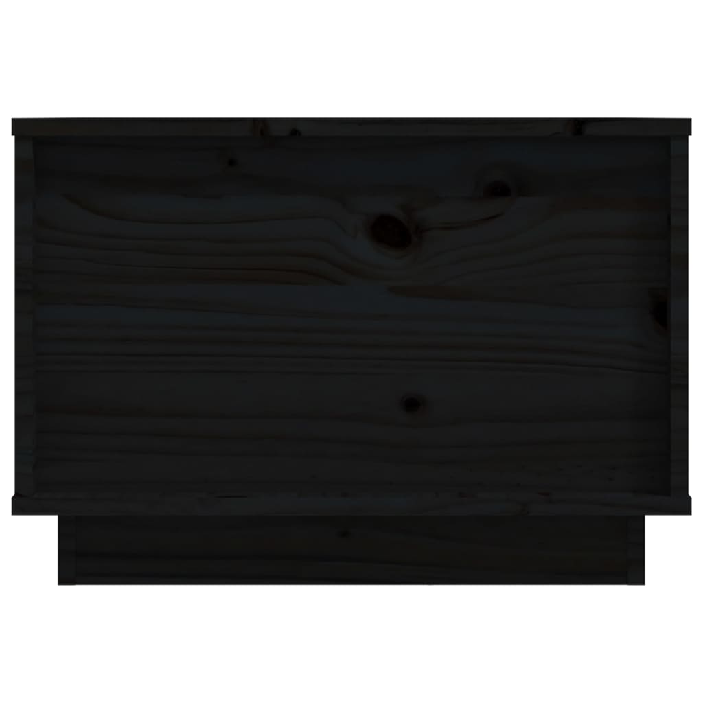 Salontafel 40x50x35 cm massief grenenhout zwart
