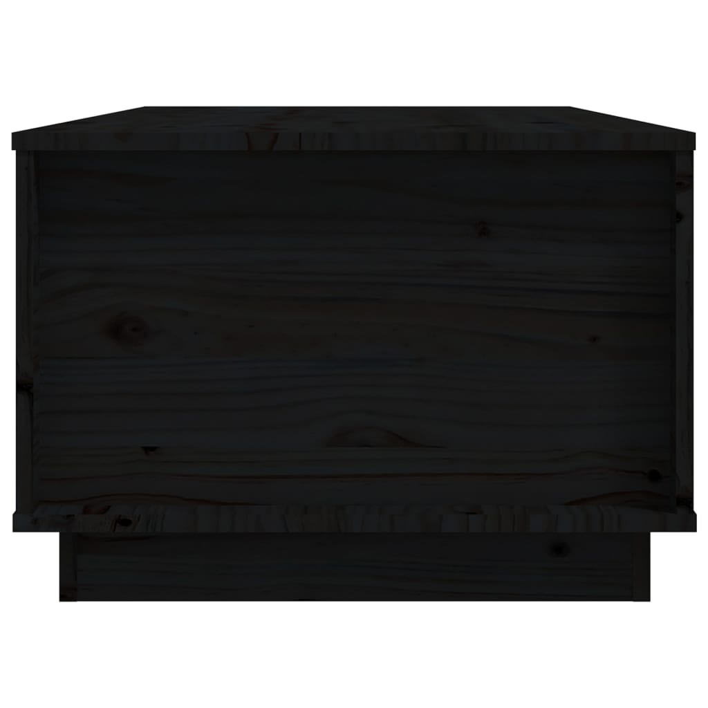 Salontafel 100x50x35 cm massief grenenhout zwart