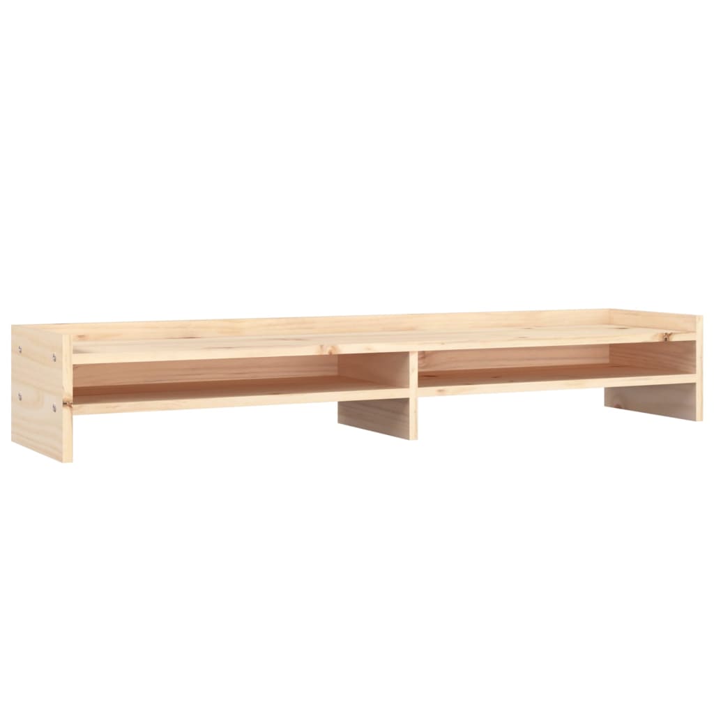 Monitorstandaard 100x24x16 cm massief grenenhout