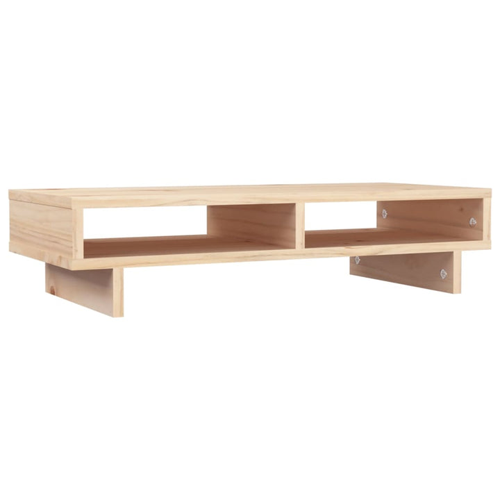 Monitorstandaard 60x27x14 cm massief grenenhout