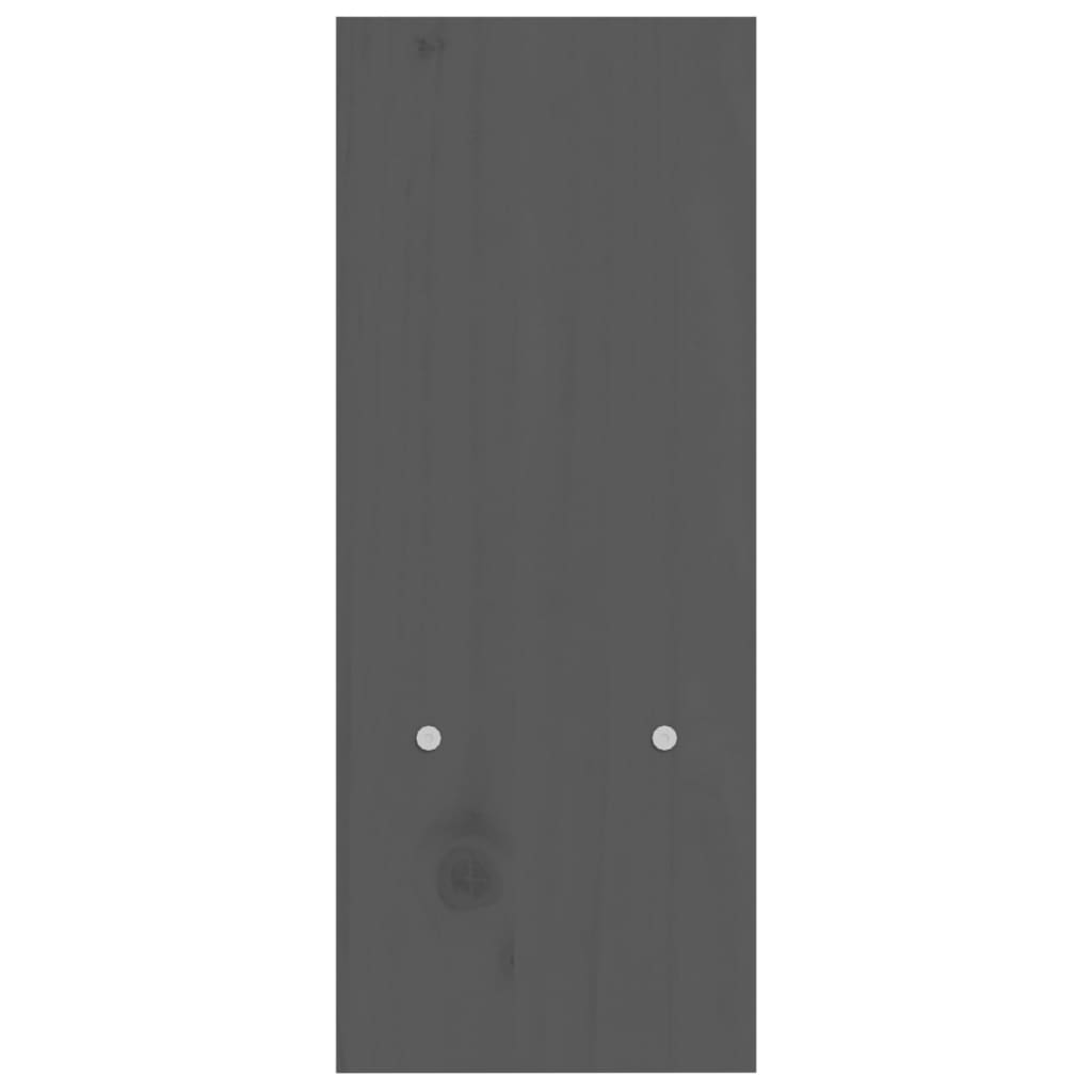 Monitorstandaard (39-72)x17x43 cm massief grenenhout grijs