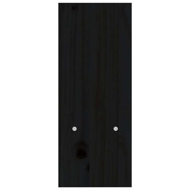 Monitorstandaard (39-72)x17x43 cm massief grenenhout zwart
