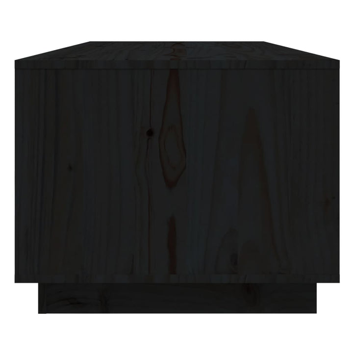 Salontafel 110x50x40 cm massief grenenhout zwart