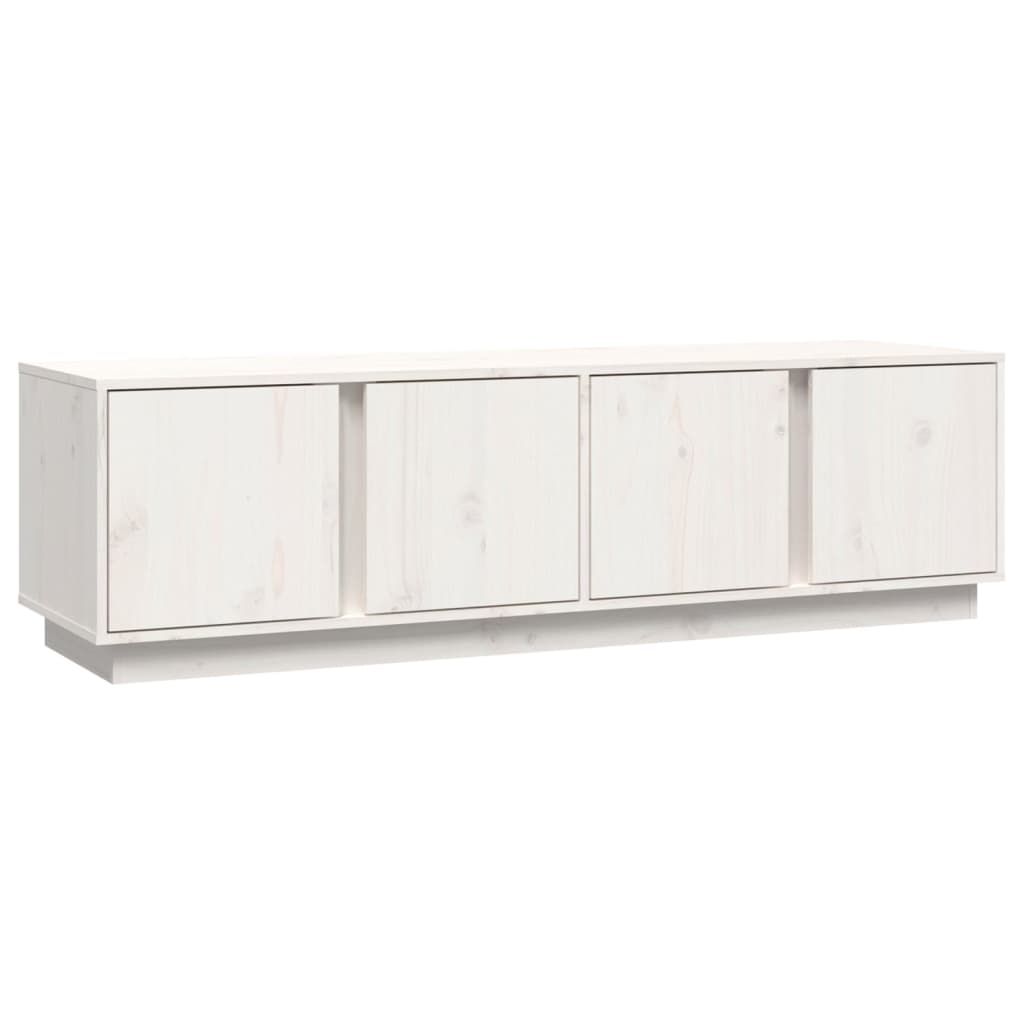 Tv-meubel 140x40x40 cm massief grenenhout wit