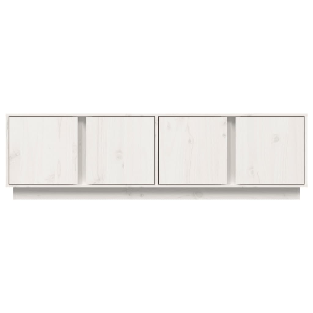 Tv-meubel 140x40x40 cm massief grenenhout wit